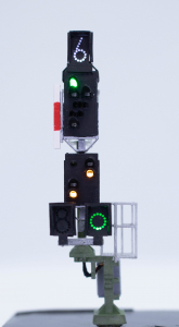 H/V Kompakt Einfahrsignal mit Vorsignal am Ausleger Mast