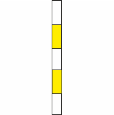 Weiß-Gelb-Weiß-Gelb-Weiß