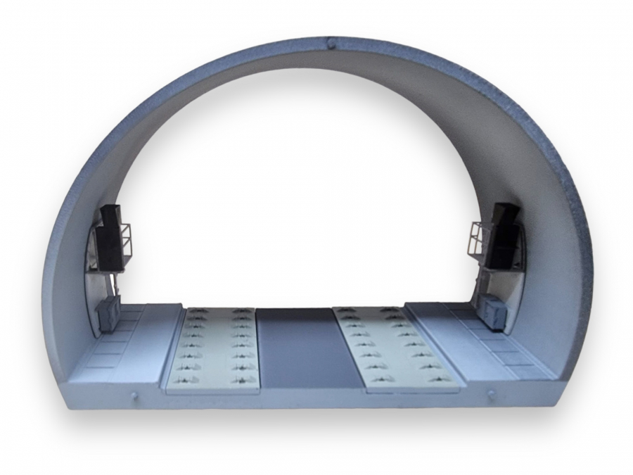 Tunnelsegment Übergang feste Fahrbahn 112mm (Bogen)