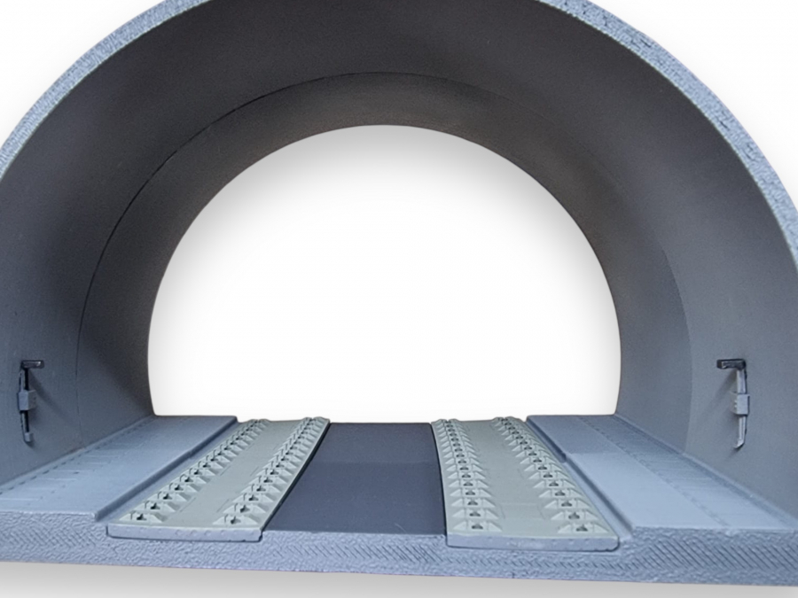 Tunnelsegment Übergang feste Fahrbahn 112mm (Bogen)